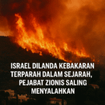 Israel Dilanda Kebakaran Terparah dalam Sejarah, Pejabat Zionis Saling Menyalahkan