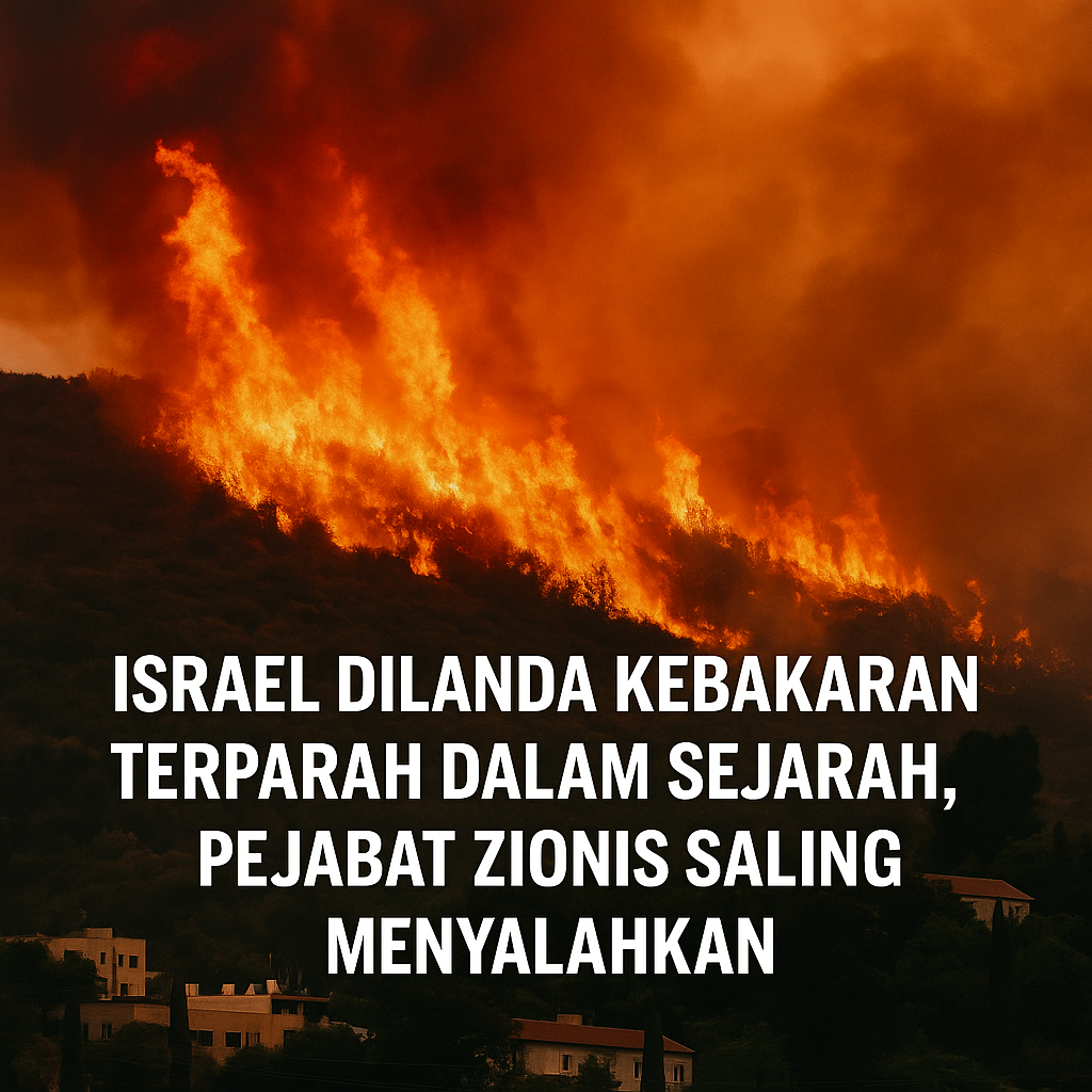 Israel Dilanda Kebakaran Terparah dalam Sejarah, Pejabat Zionis Saling Menyalahkan