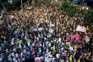 Demo Israel Membesar Ribuan Warga Desak Akhiri Perang Gaza