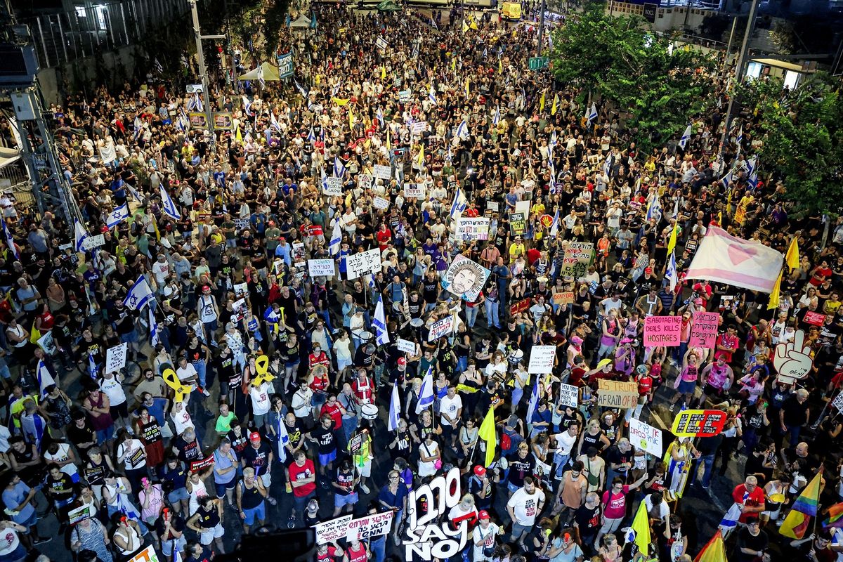 Demo Israel Membesar Ribuan Warga Desak Akhiri Perang Gaza